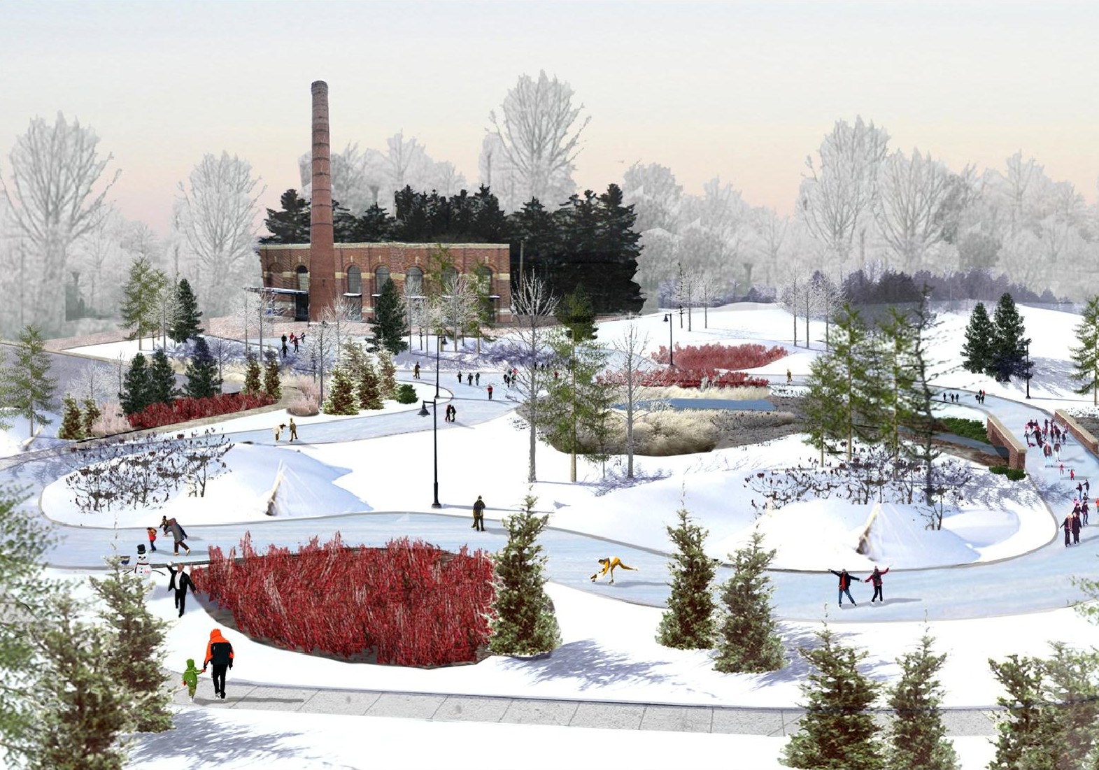 Colonel Samuel Smith Park – Artificial Ice Trail | CSLA
